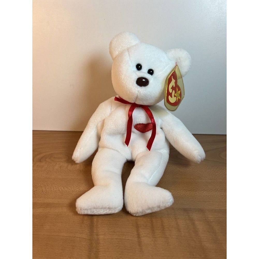 Ty Beanie Baby Valentino The Bear Collectible Plush Retired Vintage 1994